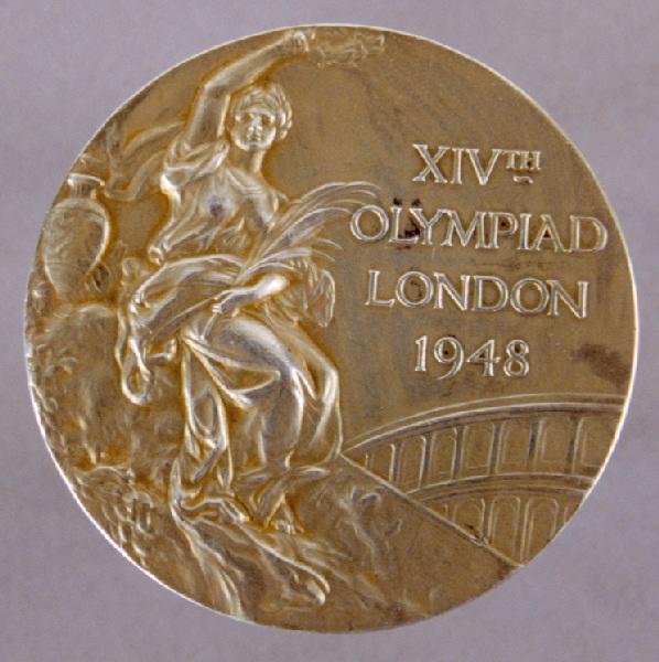 médaille d'or : XIV th Olympiad London 1948