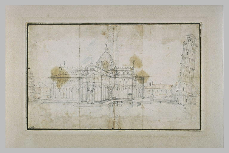 Vue de la place du Dôme à Pise