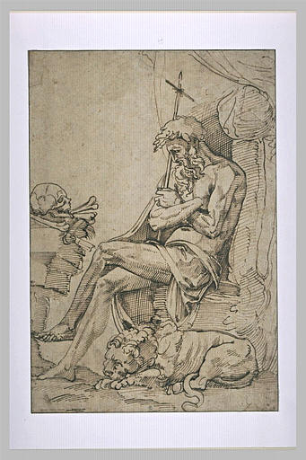 Saint Jérôme en méditation