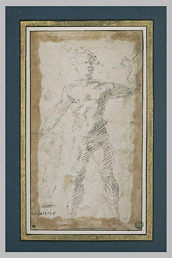 Homme nu debout, vu de face