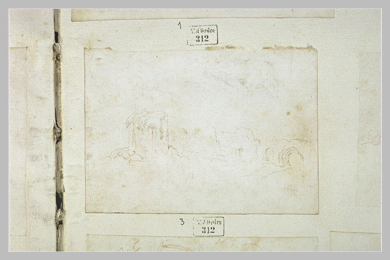 Paysage avec ruines
