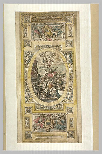 Projet pour un plafond avec une scène de la vie de saint Jean l'Evangéliste