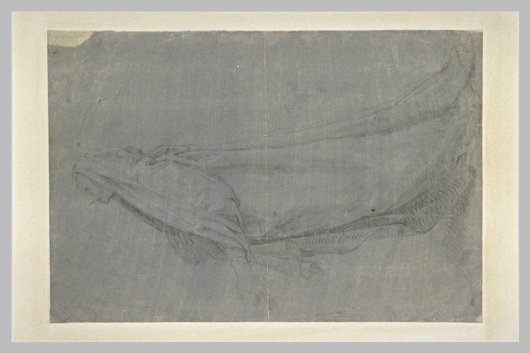 Femme debout, drapée, tournée vers la gauche