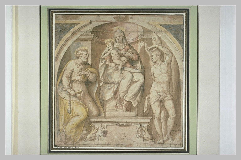Vierge à l'Enfant, entre saint Pierre et saint Sébastien