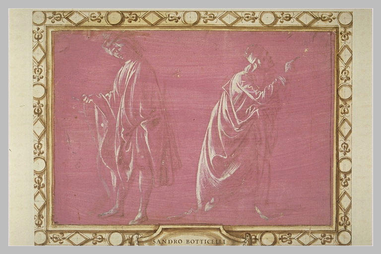 Deux hommes debout drapés