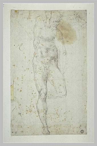 Etude d'homme nu, debout