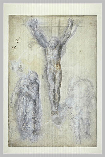 Le Christ en croix avec la Vierge et saint Jean