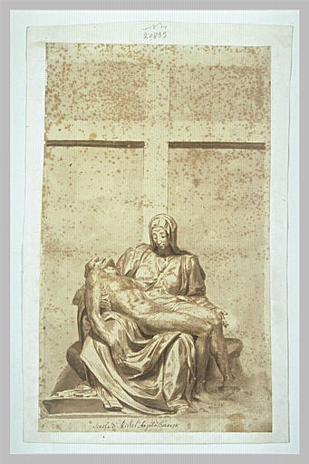 Le Christ mort sur les genoux de sa mère assise