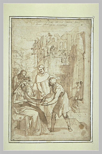 Saint Jérôme construisant un monastère