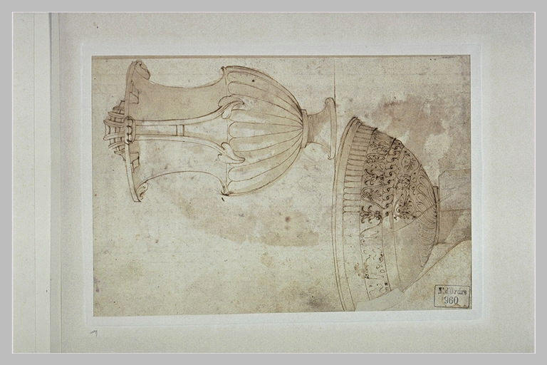 Etude d'un vase et d'une écuelle