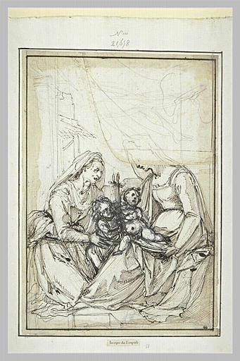 Vierge à l'Enfant, sainte Elisabeth et le petit saint Jean