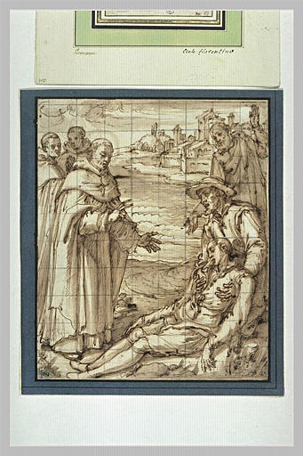 Saint Hyacinthe ressuscitant un jeune homme noyé