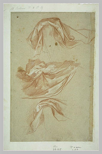 Trois études de draperie