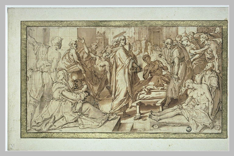 Saint Pierre guérissant des malades de son ombre