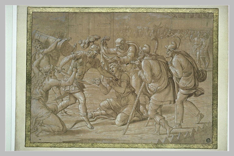 Sinon introduit par les bergers dans le camp des Troyens