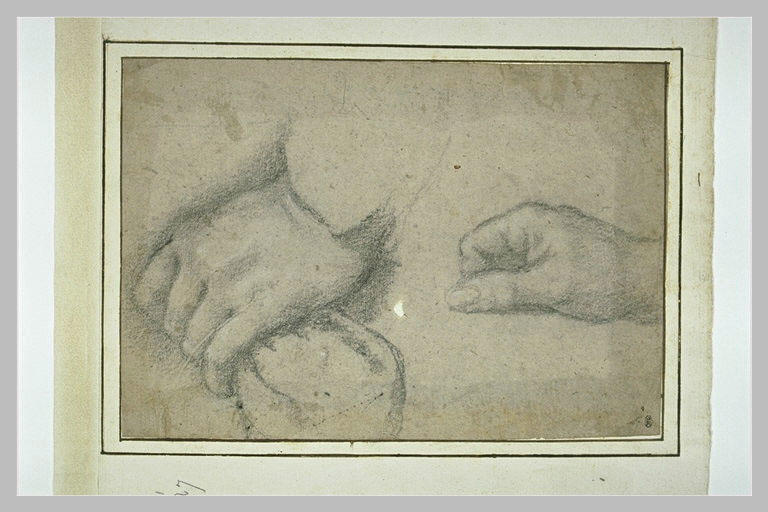 Deux études de mains