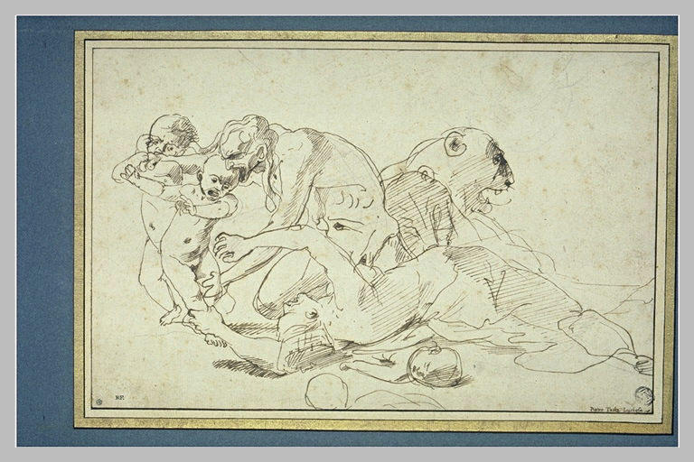 Scène allégorique : la Peste dévorant les enfants de Cybèle