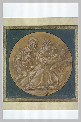 Sainte Famille avec saint Jean-Baptiste et sainte Anne ou Elisabeth