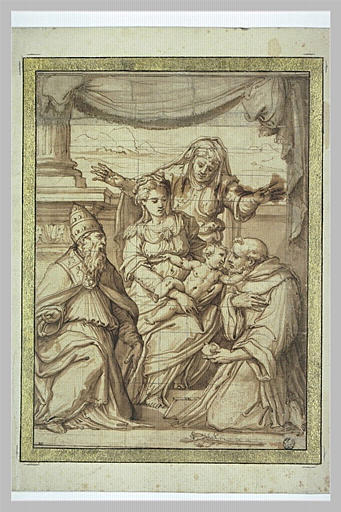 Vierge à l'Enfant avec saint Antoine de Padoue et saint Silvestre