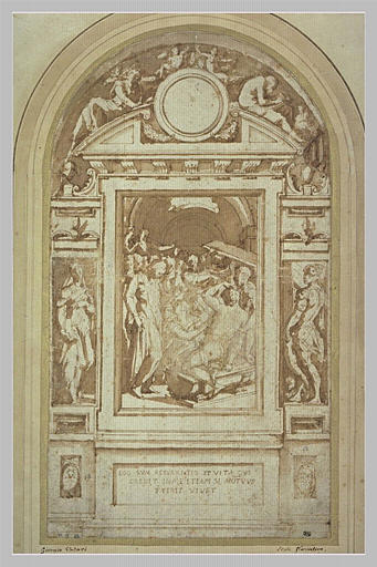 La résurrection de Lazare ; saint Georges ; sainte Mustiola