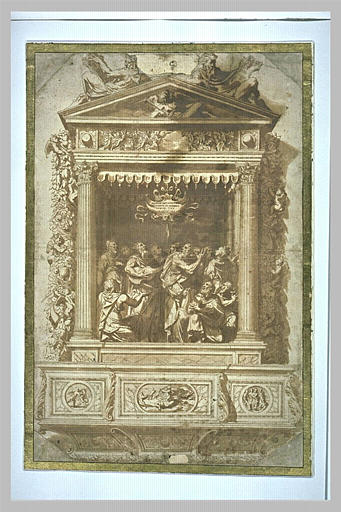 Projet pour une tribune d'orgue : David chantant le psaume XCI