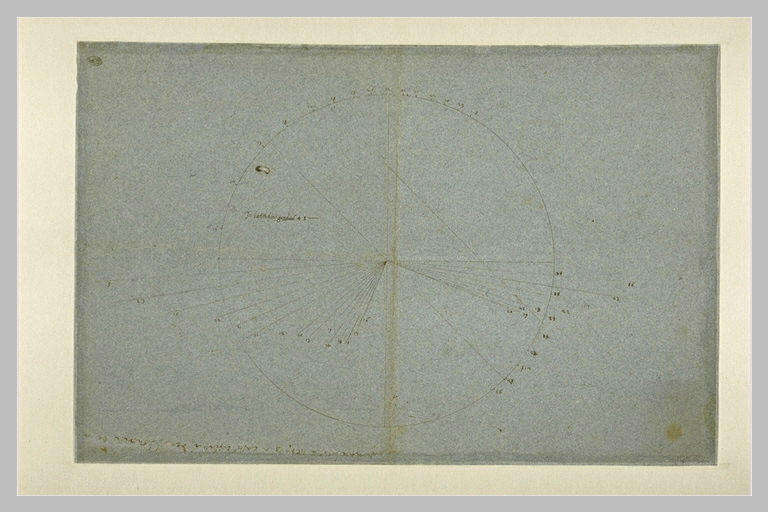 Figure géométrique : disque d'un astrolabe?