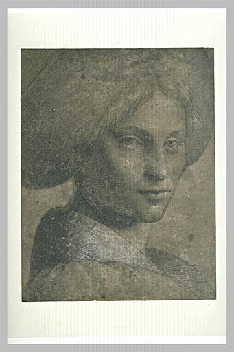 Portrait de femme portant un turban, de trois quarts à droite