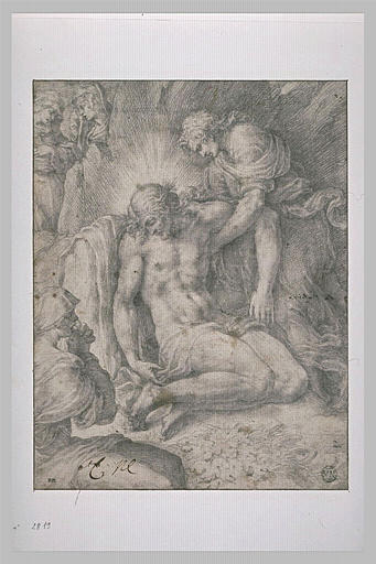 Le Christ mort soutenu par saint Jean et pleuré par les Saintes Femmes