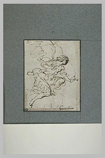 Un ange, de profil vers la droite