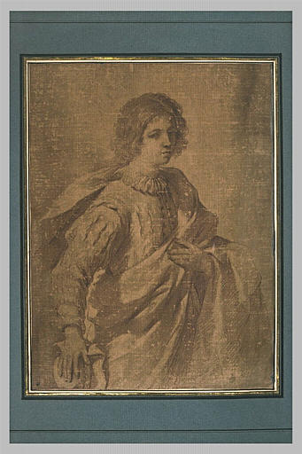 Portrait d'un jeune prince, de trois quart vers la droite, tenant un chapeau