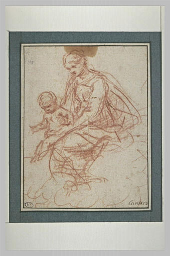 La Vierge tenant l'Enfant sur ses genoux