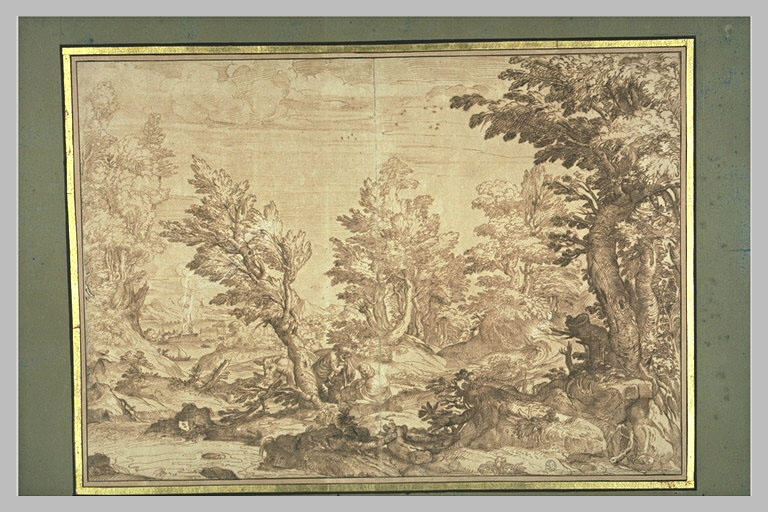 Repos de la Sainte Famille dans un paysage