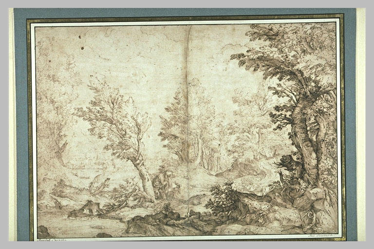 Repos de la Sainte Famille dans un paysage