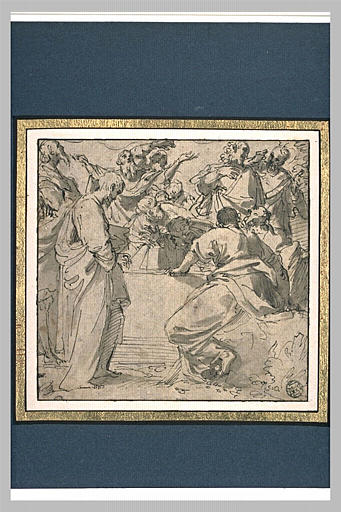 Apôtres près du tombeau de la Vierge