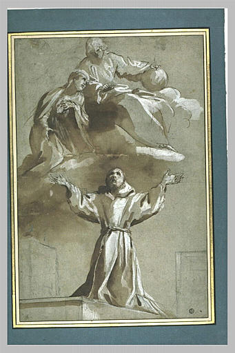 Apparition de la Vierge et du Christ à saint François d'Assise
