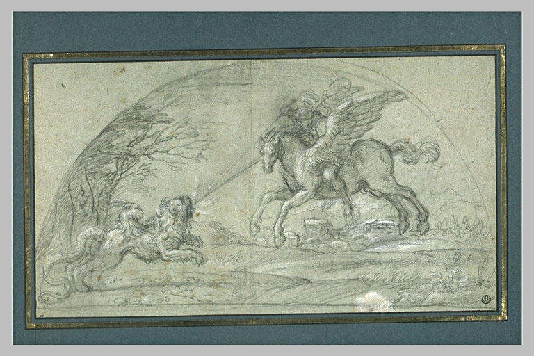 Bellérophon combattant la Chimère