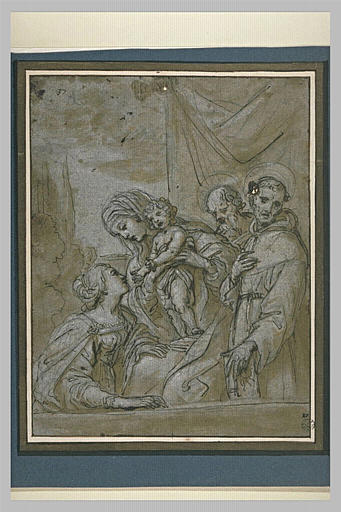 La Sainte Famille avec sainte Catherine et san Bernardino