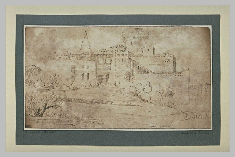 Paysage avec une forteresse