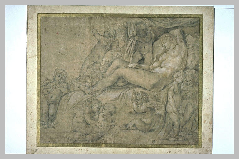 Vénus endormie et entourée d'amours