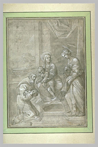 Saint François d'Assise et sainte Cécile devant la Vierge et l'Enfant