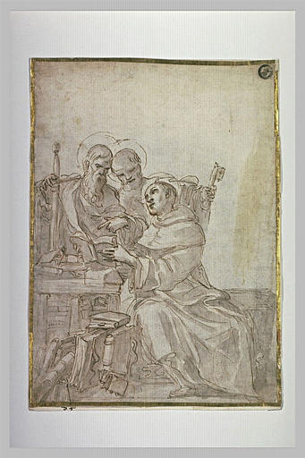 Saint Benoît avec saint Pierre et saint Paul