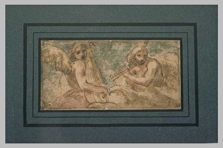 Deux anges musiciens
