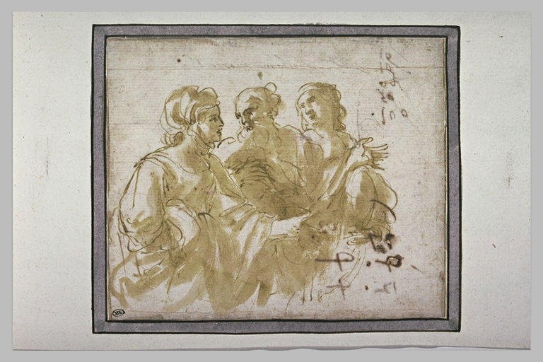 Trois figures en conversation