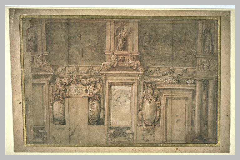 Projet de décor pour une salle d'apparat