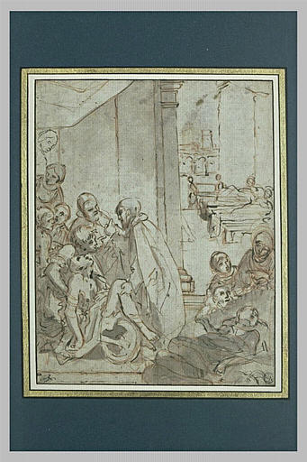 Saint Riniero de Pise guérissant les pestiférés