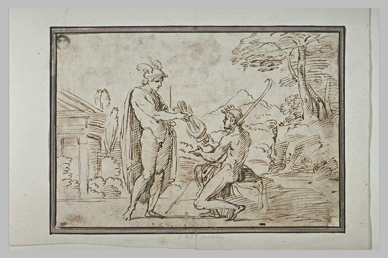 Mercure remettant la lyre à Apollon