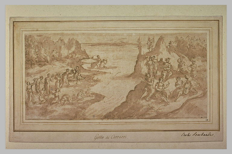 Enlèvement d'Europe et Apollon et les Muses sur l'Hélicon