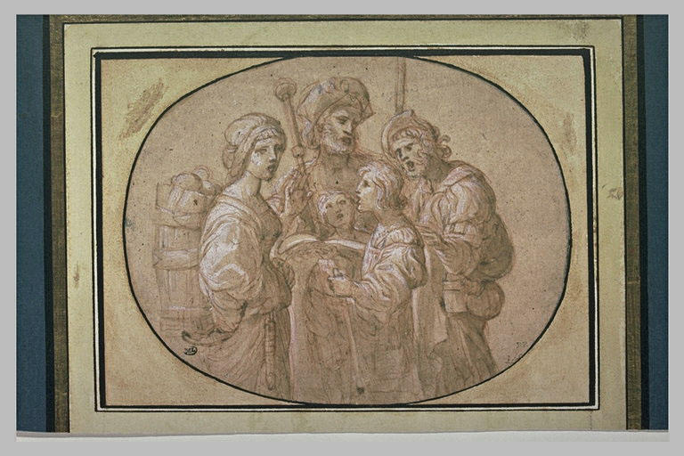 Groupe de pélerins chantant