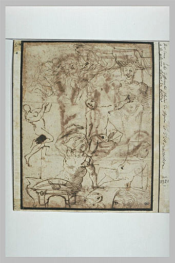 Croquis de figures diverses