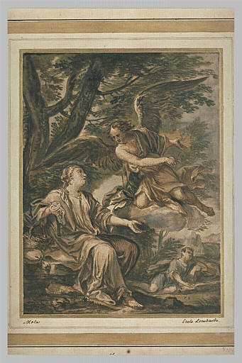 Un ange apparaît à Agar et Ismaël